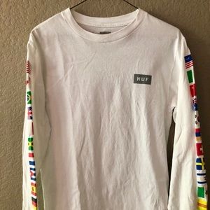 Men’s small Huf long sleeve white T-shirt